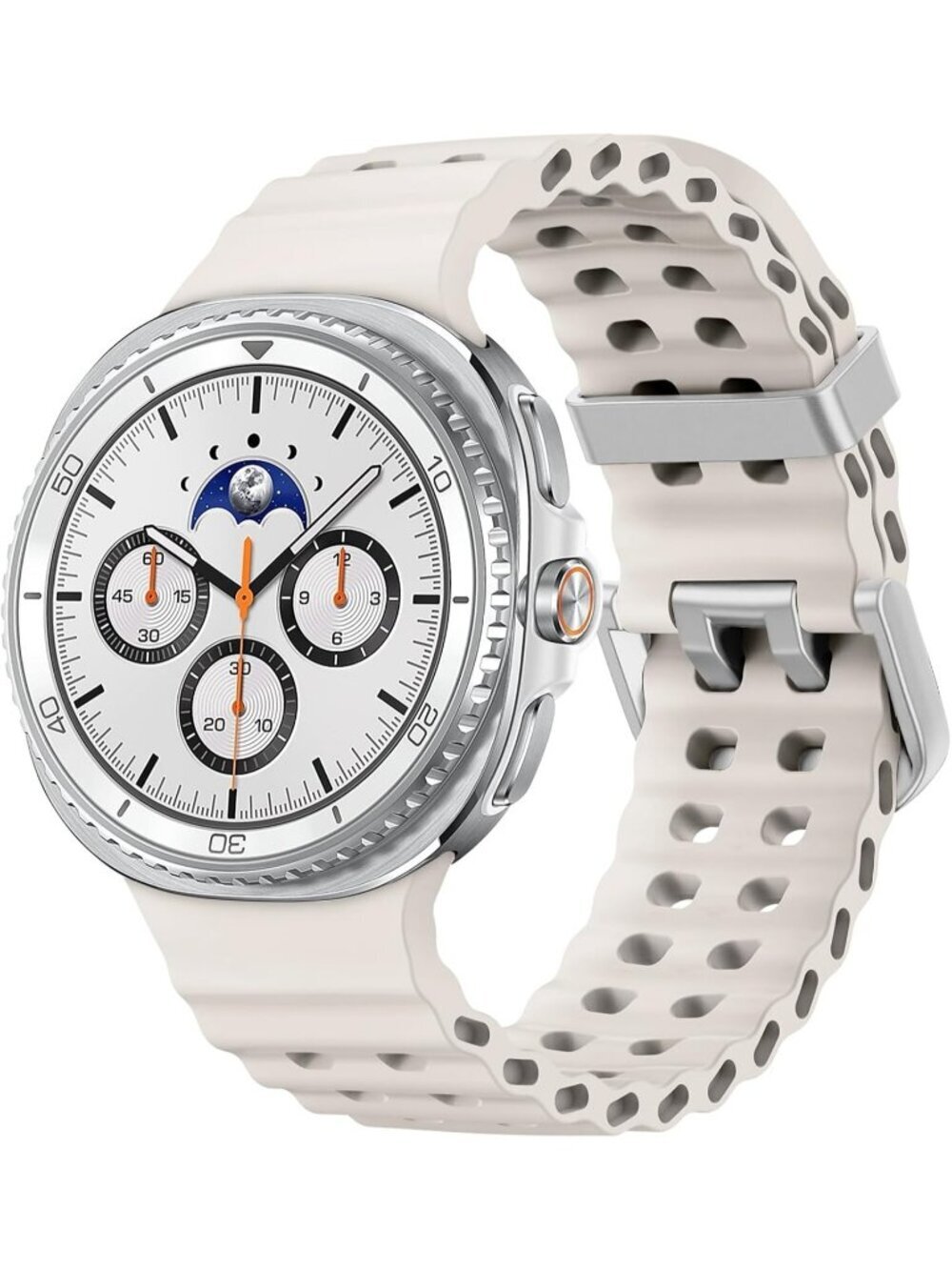 Unisex White Analog Quartz Breathable Marine Replacement Samsung Galaxy Watch